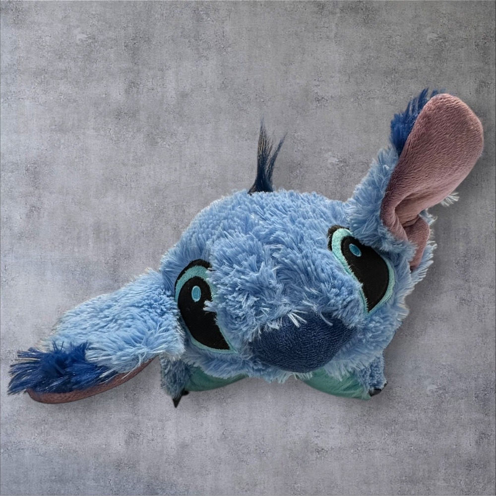 Disney Stitch‎ Pillow Pet Pal Plush Stuffed Animal Blue 17x17x6 2024